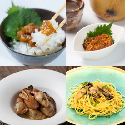 三陸の希少な海鮮、あわび、かき、うにを存分に!海鮮5種・海の恵みパック&ひとめぼれ(精米)2合セット
