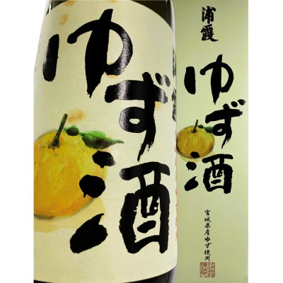 【宮城の蔵元】浦霞の梅酒&ゆず酒　720ml×2本セット