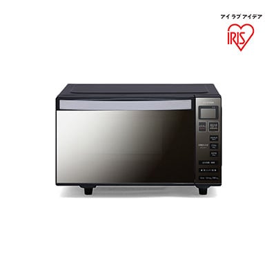 電子レンジ 18L フラットテーブル ミラーガラス　MO-FM1804-B