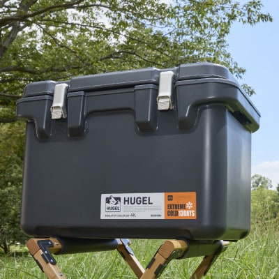 HUGEL 真空断熱クーラーボックス 40L VITC-40 チャコールグレー アイリスオーヤマ