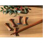 【宮城県仙台市】ケヤキと漆の五色箸置き(拭き漆仕上げ5個セット)