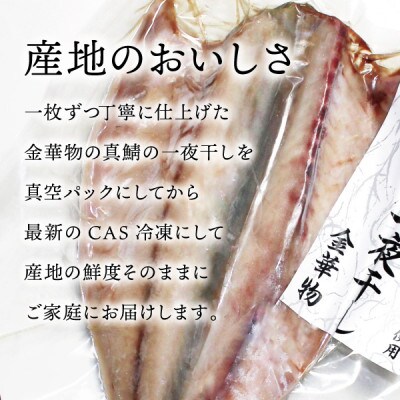 宮城県石巻産【金華物 塩さば一夜干し】350g×3枚セット(CAS冷凍・養殖)