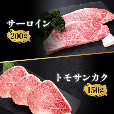 【ステーキ食べ比べ3種】仙台牛サーロイン・トモサンカク・マルシン　計500g