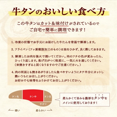 国産牛 黒タン 希少部位 焼き肉用 塩味 400g×2パック(5～6人前)