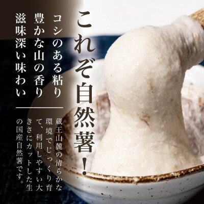 蔵王の雪下自然薯 約500g【カット・切り芋】ご自宅ご家庭用・とろろもオススメ・処理済み