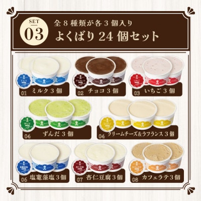 蔵王育ちのジェラート【FRUTTA GELATO】24個セット|蔵王山麓の牛乳と宮城蔵王のフレーバー