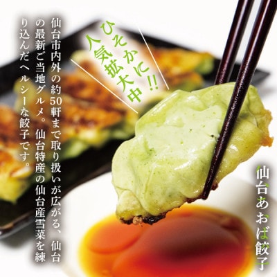 【新仙台名物】雪菜を練り込んだヘルシーな『仙台あおば餃子』60個セット(20個×3袋・バラ入り)