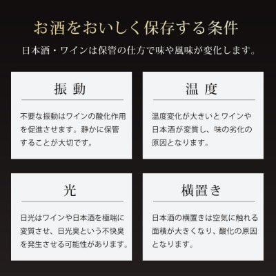 振動の少ないペルチェ式 Sunruck 冷庫さんcellar ガラスドアタイプ SR-W416-K