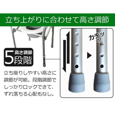工事不要ですぐに使えるポータブルトイレ SunRuck SR-SCC002A