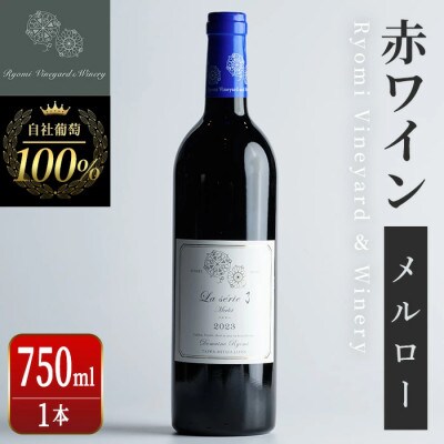 自社葡萄を使用した赤ワイン メルロー 750ml×1本