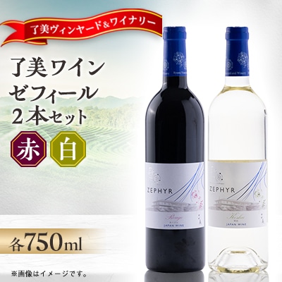 了美ワイン 赤ワイン・白ワイン 飲み比べ2本セット 750ml×各1本