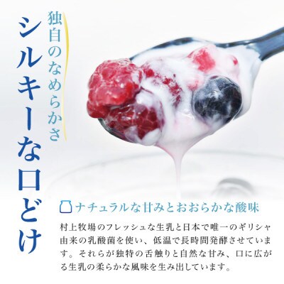 【新鮮な生乳のみ使用】無加糖プレーンヨーグルト450g×5個セット 蔵王村上牧場直送 アトレイユ