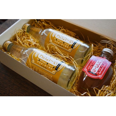 利府梨ギフトセット　利府梨のクラフトコーラ「リフコーラ」1本・利府梨のサイダー「ナシソーダ」2本