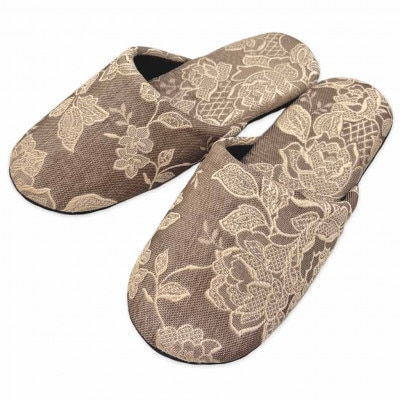 ガーデニアソフトスリッパ　Fサイズ　ブラウン