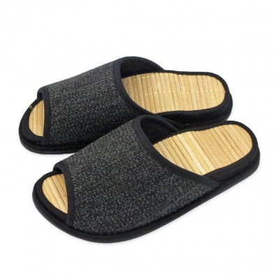 スリッパ D型セノーテデコラ極 Mサイズ ブラック