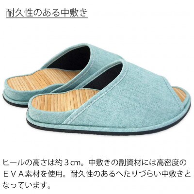 スリッパ Dセノーテロゼッタ極 Lサイズ グリーン