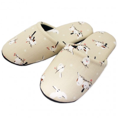 シマエナガソフトスリッパ Fサイズ ベージュ