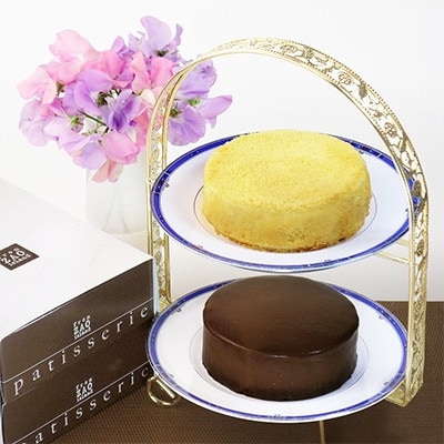 「フロム蔵王」ザッハトルテ&ドゥーブルフロマージュセット