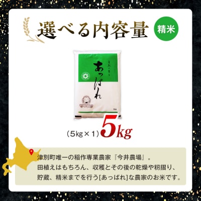 【令和8年産・先行受付】北海道産 津別町あっぱれ米(精米) 5kg