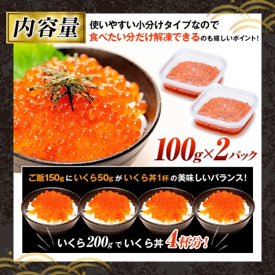 【数量限定】北海道産 鮭いくら醤油漬け 200g(100g×2パック) | 北海道津別町