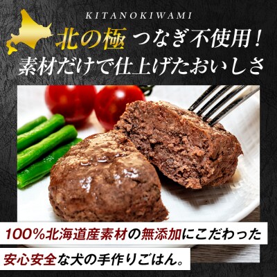 北の極　犬の手作りごはん　エゾシカ肉とレバーの手こねハンバーグ　3袋 | 北海道津別町