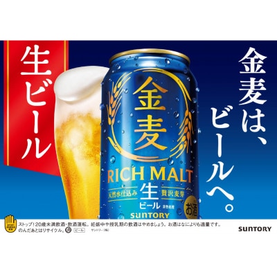 サントリー金麦【生ビール】　500ml缶×24本入