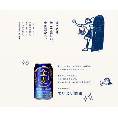 【毎月定期便】サントリー金麦350ml缶×24本全6回