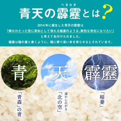 米 青天の霹靂 5kg 青森県産 【特A 8年連続取得 】(精米)