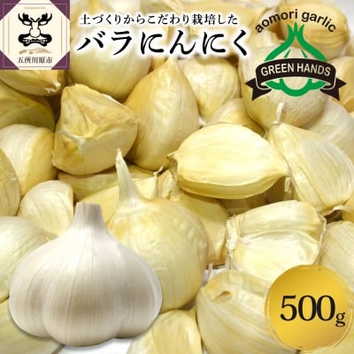 【8月下旬より順次発送】 青森県産 にんにく バラ 500g 青森県 五所川原市