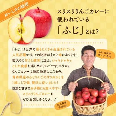 レトルトカレー 中辛 180g×4箱 すりおろし りんご 入り 五所川原 720g