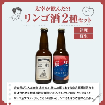 『太宰が飲んだ!?リンゴ酒』復刻版「津輕」・献上版「RASHO」2本セット