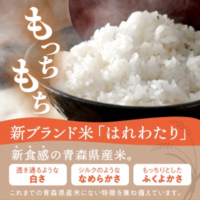 【先行受付】米 10kg はれわたり 令和8年産米 新米 青森県産  ( 精米 5kg ×2) 特A
