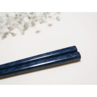 津軽塗 箸 一膳 【 青 】津軽塗箸 漆塗箸 漆塗り箸 贈答 ブルー