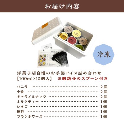 お手製 アイスクリーム ラクトアイス 詰め合わせ 100ml×10個入 全7種