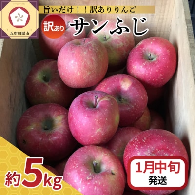 【2026年1月中旬発送】【訳あり】りんごサンふじ5kg青森