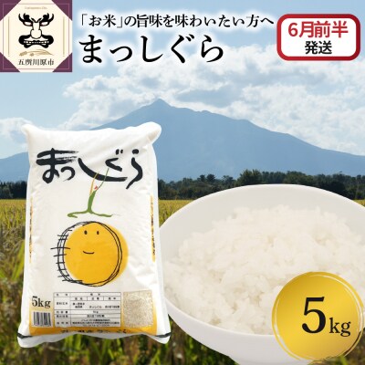 【2026年6月前半発送】まっしぐら5kg(白米)