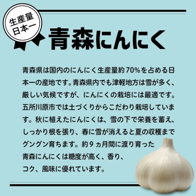 【先行受付】【10月発送】【訳あり】青森県産にんにく3kg(1kg×3) 