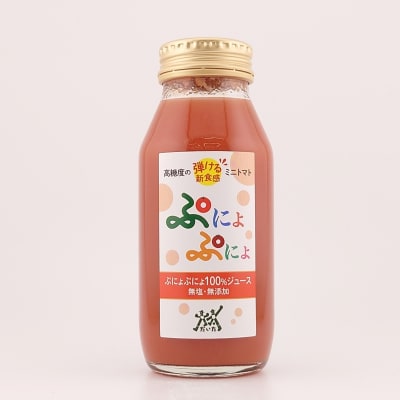 トマトジュース　食塩無添加 ストレート 180ml×6本 ミニトマトジュース 無塩 五所川原市