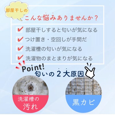 ランドリー消臭パウダー(6包入)×10個 青森県産ホタテ貝殻焼成カルシウム(パウダー)