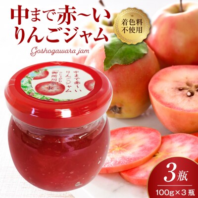 ジャム 中まで赤～いりんごジャム 100g × 3瓶