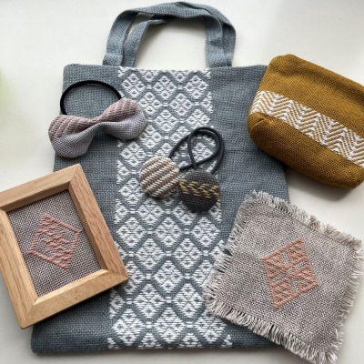 【体験型返礼品】 こぎん刺し体験 1名分 ものづくり 三つ豆 津軽の伝統工芸 青森県五所川原市