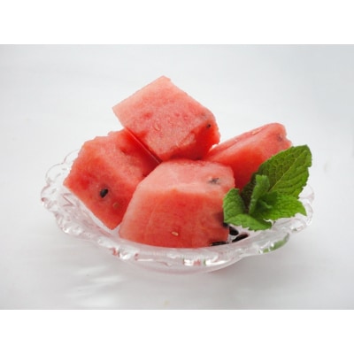 【先行受付】 小玉スイカ 姫甘泉 2玉 【7月下旬以降順次発送】 青森県 五所川原市 すいか 西瓜