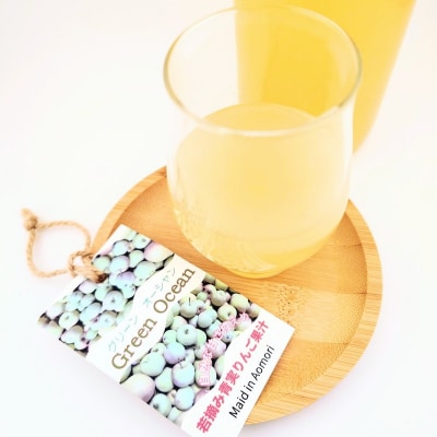 りんごジュース 甘さ控えめ 720ml×2本 ストレート GreenOcean 青森県五所川原市