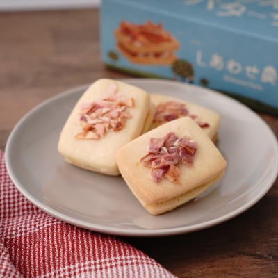 バターサンドクッキー りんご 2箱(6個入×2箱)個包装 バターサンド 青森県五所川原市