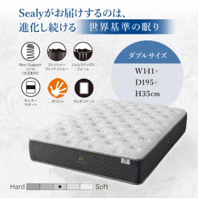【Sealy】クラウンジュエル クリスタルⅣ マットレス(ダブル)
