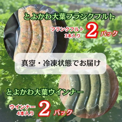 《とよかわみー豚使用》とよかわ大葉フランクフルト&ウインナーセット