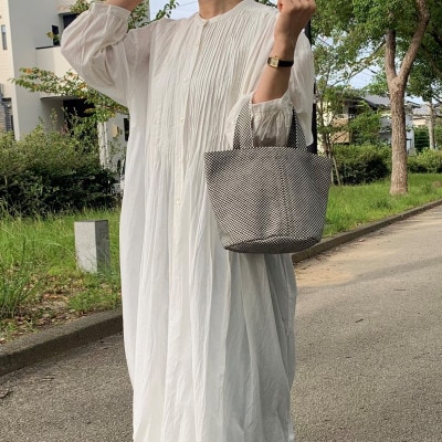 三河木綿刺子織　sasicco　コールバッグ　消防刺子