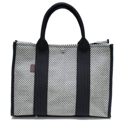 三河木綿刺子織　sasicco　スクエアトートM 　消防刺子