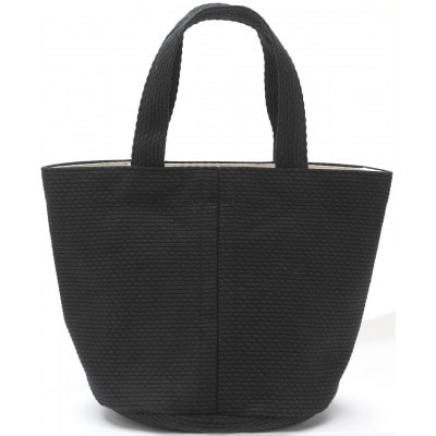 三河木綿刺子織　sasicco　コールバッグ　黒