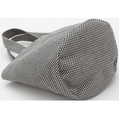 三河木綿刺子織　sasicco　コールバッグ　黒